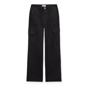 ZARA-STRAIGHT LEG CARGO PANTS WITH A HIGH WAIST